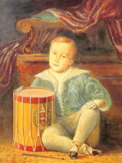 Armand Palliere Pedro II of Brazil, aged 4 France oil painting art